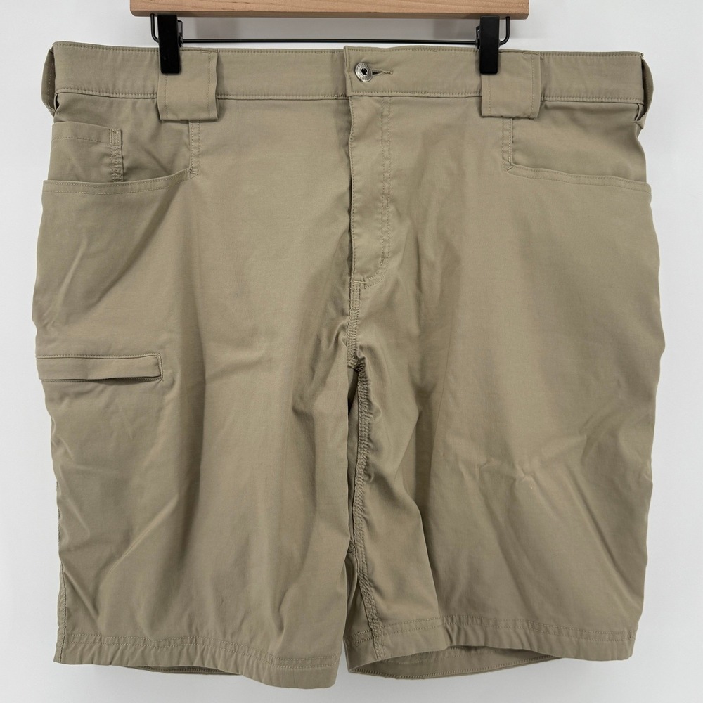 Duluth Flex Dry On The Fly 11" Cargo Shorts Khaki Men 42 Standard Fit Pockets‎